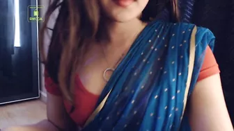 Cammodel BadGirlLHR in Saree