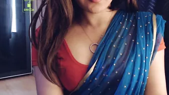 Cammodel BadGirlLHR in Saree