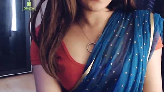 Cammodel BadGirlLHR in Saree