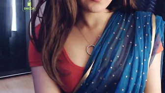 Cammodel BadGirlLHR in Saree