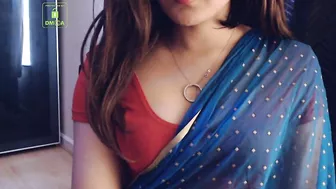 Cammodel BadGirlLHR in Saree