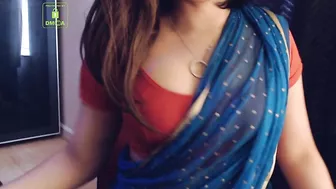 Cammodel BadGirlLHR in Saree