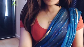 Cammodel BadGirlLHR in Saree