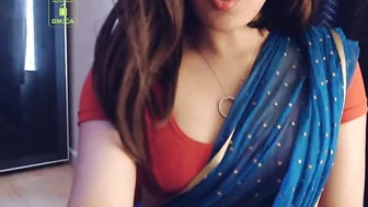 Cammodel BadGirlLHR in Saree