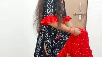 Indian bhabhi changing clothes in her room