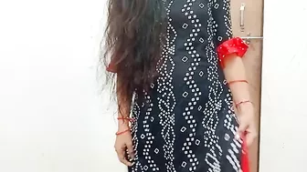 Indian bhabhi changing clothes in her room