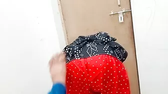 Indian bhabhi changing clothes in her room