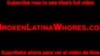 Blonde Latina Amateur Kloe Gets Slapped Around