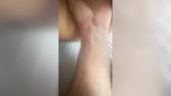 Tight pussy loves two fingers