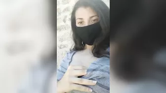 Amateur Flashing Tits on street