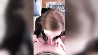 Teen enjoys big cock and cumshot