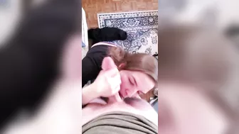 Teen enjoys big cock and cumshot