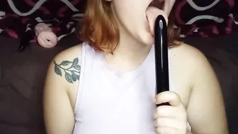 sucking big black vibrator