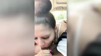 Sloppy blowjob from redbone slut