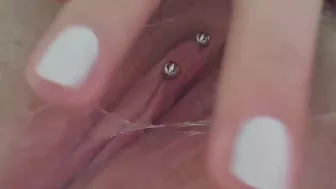 my pussy gets extremely wet and juicy after I play with my clit.