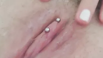 my pussy gets extremely wet and juicy after I play with my clit.