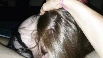 Deepthroat and throatpie in my bbw gf