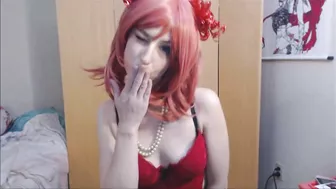 Love Live Cosplay Nishikino Maki Dances and Strips For You