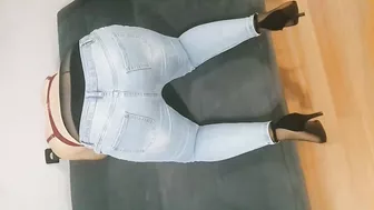 Turkish girl in jeans is pretty hot