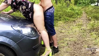 Fucked Thick Instagram Model From Russia Did Do Her Hard On The Hood Of My Car In Forest Next To Sea