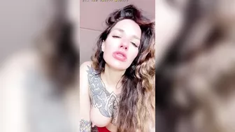 Hot Busty Tattoo Girl Begs For Your Cum!!!