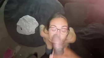 PT. 5 ???? HOT Facial!! ???? Cumshot on Sexy PAWG’S Face w/ Glasses On