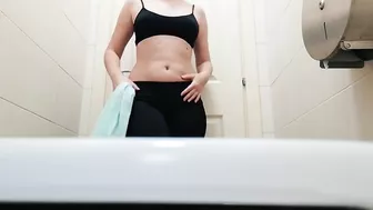 sweaty body after gym change