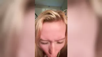 Extremely up close blowjob from sexy ex girlfriend