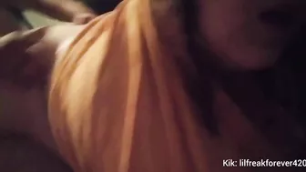 Naughty thick onlyfans girl has sex with her fan and he cums inside her!!