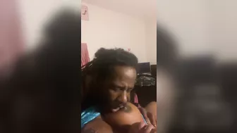 SUCKING ON SOFT BREASTS 1 BY 1 THEN SUCK HER TONGUE RING BEFORE SHE CUMS!!!!!!