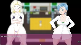 AndroidSuperSlut [Hentai game] Ep.3 Bulma ask android to lick her puffy pussy to get the balls