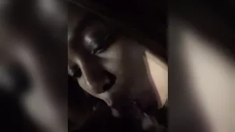 BRAZILIAN GIRL GETS CUM IN MOUTH IN PUBLIC