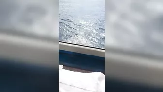 Playing in the ocean on the ocean