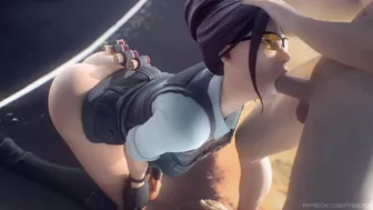 Fortnite - Rook on Her Knees Blowjob Animation (Soun)