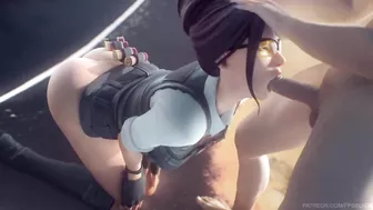 Fortnite - Rook on Her Knees Blowjob Animation (Soun)