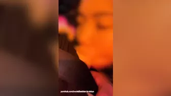 Cute Japanese girlfriend sucking while otw to the Airport. Just short. *no audio