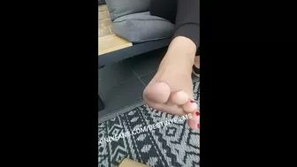 POV: Under mistress smelly peeptoe wedges and worship smelly feet. -DestinyFilms