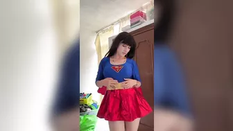 Supergirl sucks your dick , cum on her pussy