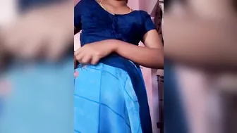 Tamil wife Swetha Saree change