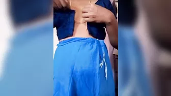 Tamil wife Swetha Saree change