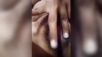 Indian desi wife vibrator in pussy