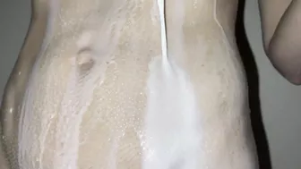 Milk Shower - Cold Freezing Milk poured over my naked body