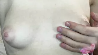 Breast massage for an 18-year-old classmate is a woman's pleasure in full