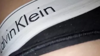 BLACK CALVIN KLEIN PANTIES 4K 60FPS