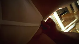 Fingering Pierced Pussy in Sauna