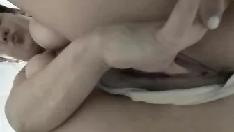 Thumb and clitoris masturbation. Full view of my pussy, it sounds awesome