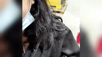 Another blowjob in public store with a facial and cum walk!!