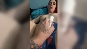 Teasing Wifes Pussy With Toothbrush