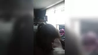 Slow blowjob gagging, licking, teasing.