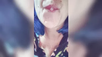 Sexy Smoker Spit Play Big Tits Pop Out On Live Stream